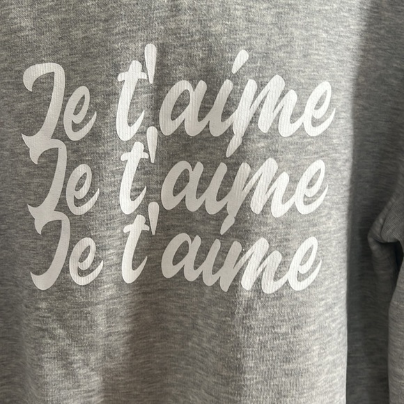 Stella & Suzie j’taime sweatshirt/hoodie - Picture 2 of 10